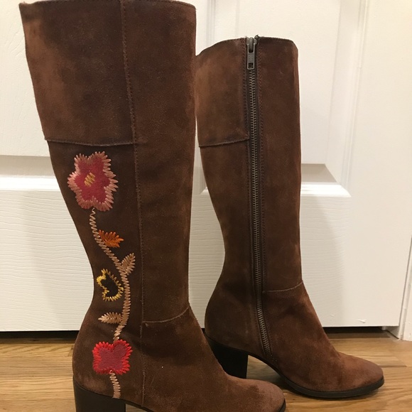 Frye Nova Flower Brown Boots, New no box, 3 sizes - Picture 1 of 6